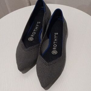 Rothy's Charcoal and Blue Women's Flats